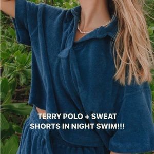 Daily drills terry polo in night